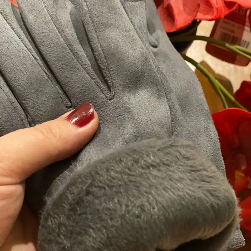 دستکش زنانه مدل خرگوش کد 00652 رنگ طوسی