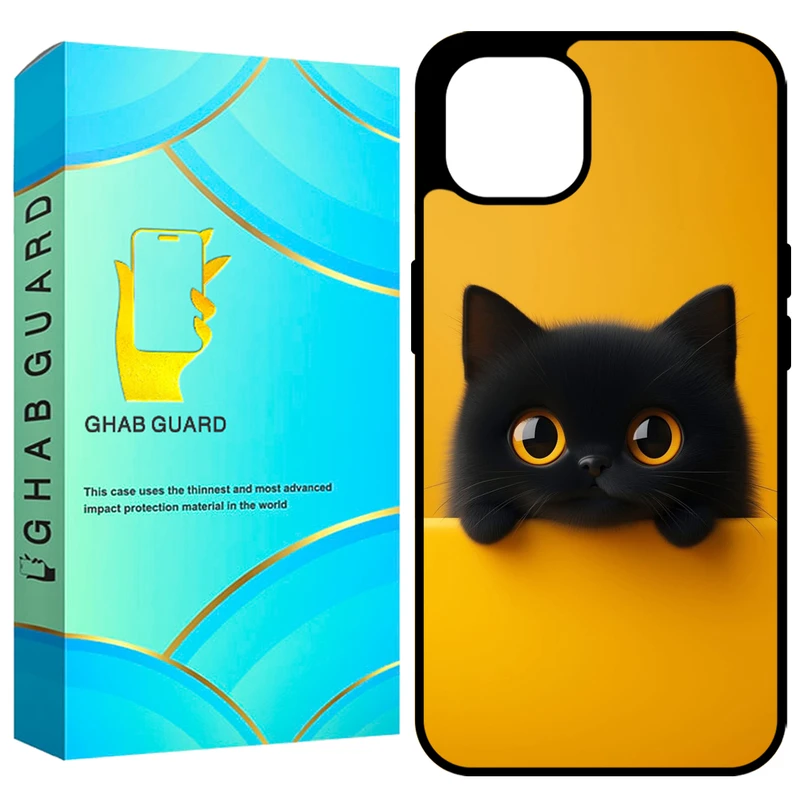 کاور قاب گارد طرح گربه مدل GCHP15 مناسب برای گوشی موبایل اپل iPhone 15