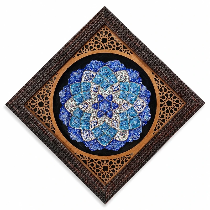 تابلو میناکاری مسی مدل مشبک کد 20