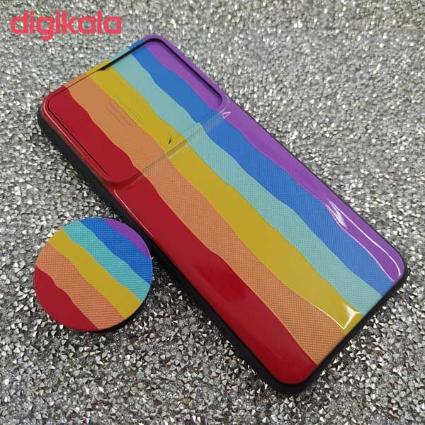 کاور مدل XM334A مناسب برای گوشی موبایل شیائومی Redmi Note 10 / 10s به همراه پایه نگهدارنده main 1 2