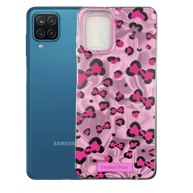 کاور طرح پاپیون پلنگی مناسب برای گوشی موبایل سامسونگ Galaxy A12