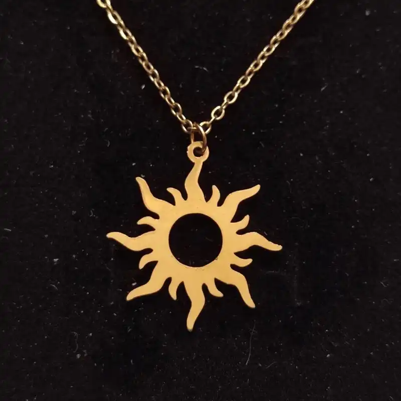 گردنبند زنانه طرح خورشید