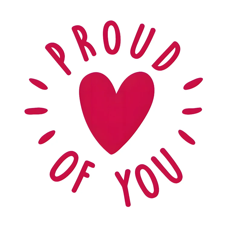 استیکر پارچه و لباس پاد آفرین مدل کارتونی طرح عشق کد S4028