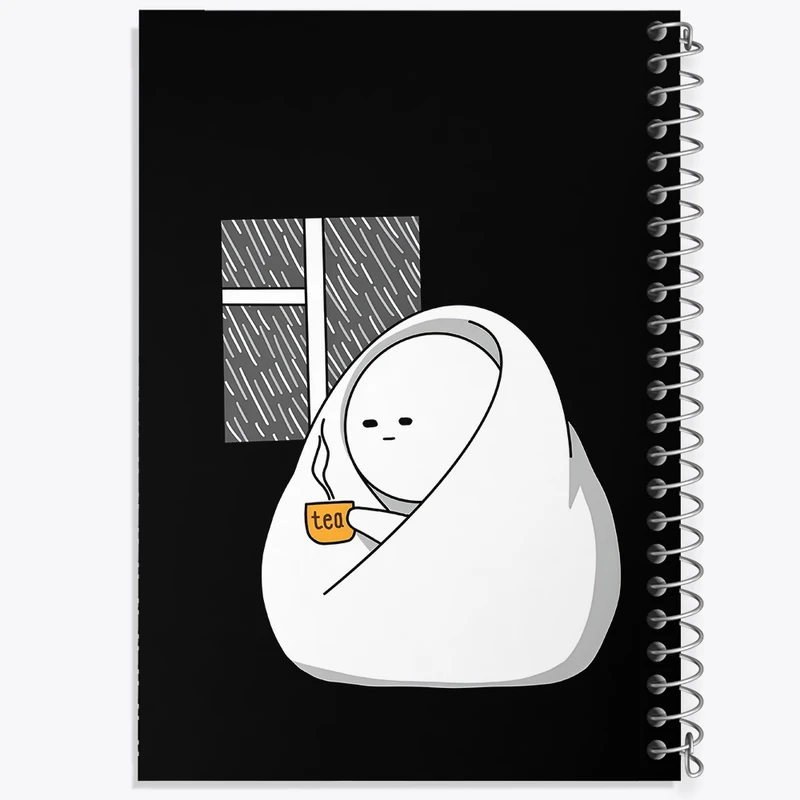 دفتر شطرنجی 50 برگ خندالو طرح به وقت چایی کد N2973