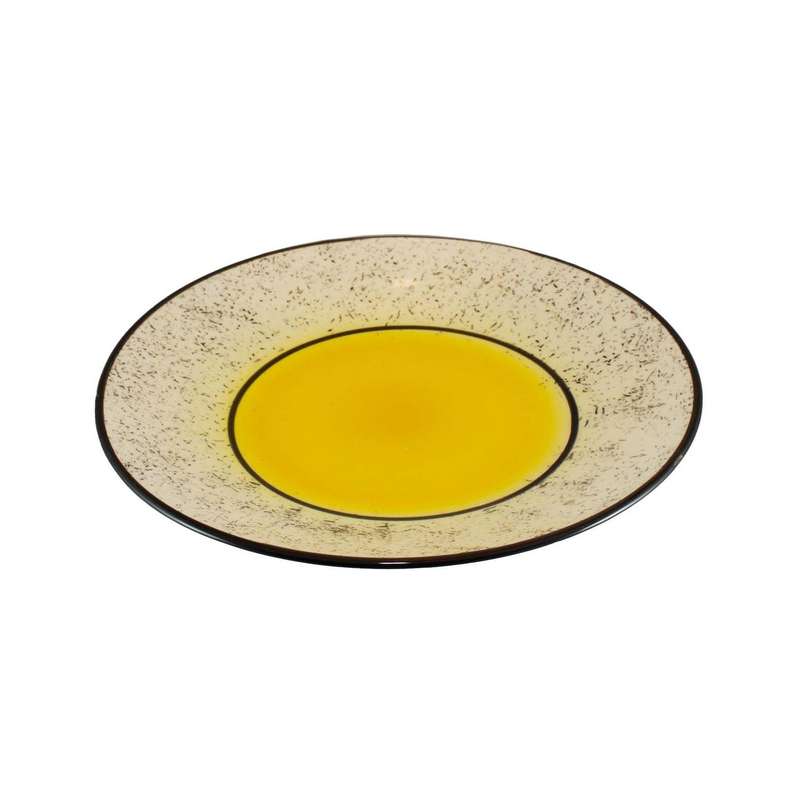بشقاب سرامیکی مدل پلوخوری طرح خورشید کد pl