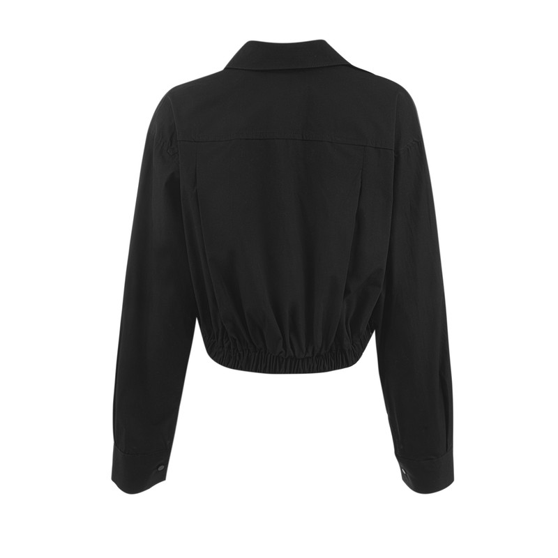 شومیز آستین بلند زنانه سرژه مدل 207358 رنگ مشکی