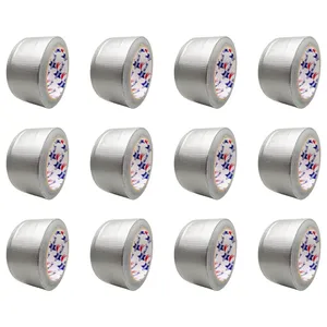 چسب پهن برزنتی استار بلو مدل SB-25Y عرض 5 سانتی متر مجموعه 12 عددی