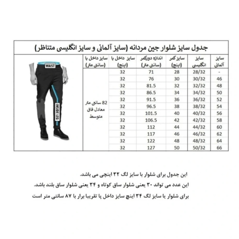 شلوار جین مردانه مدل LL911111