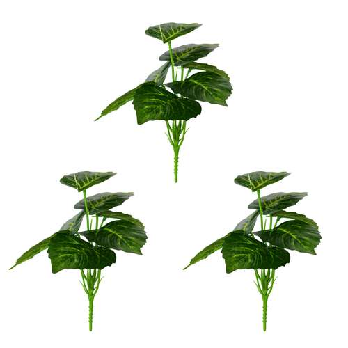 گل مصنوعی مدل بوته برگ آپارتمانی مدل 1003 بسته 3 عددی 