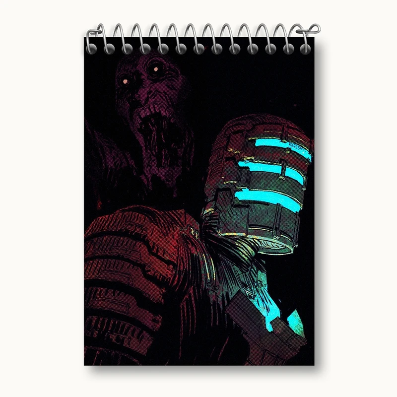 دفتر یادداشت 50 برگ خندالو مدل بازی دد اسپیس (Dead Space) کد 35014