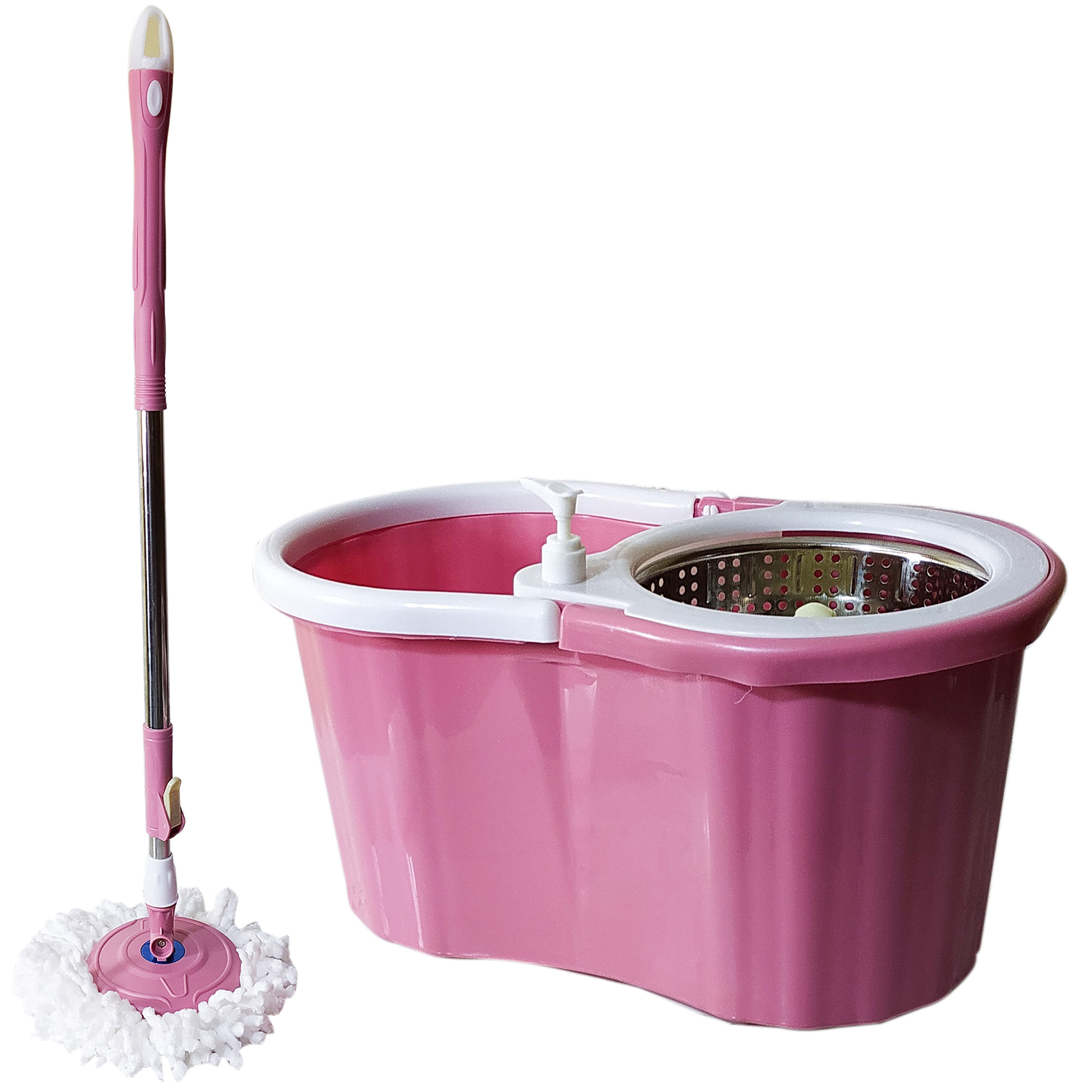 ست سطل و زمین شوی مدل magic mop به همراه سری یدک ست سطل و زمین شوی مدل magic mop به همراه سری یدک