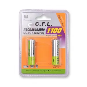 باتری قلمی قابل شارژ CFL مدل 1100mah AA بسته 2 عددی
