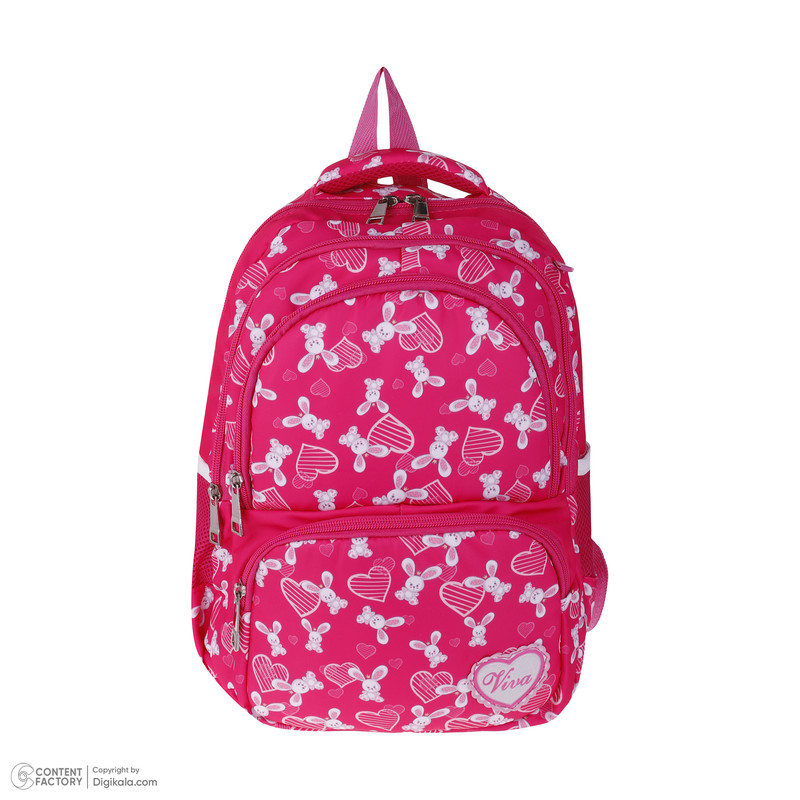 کوله پشتی طرح قلب مدل خرگوش به همراه جامدادی