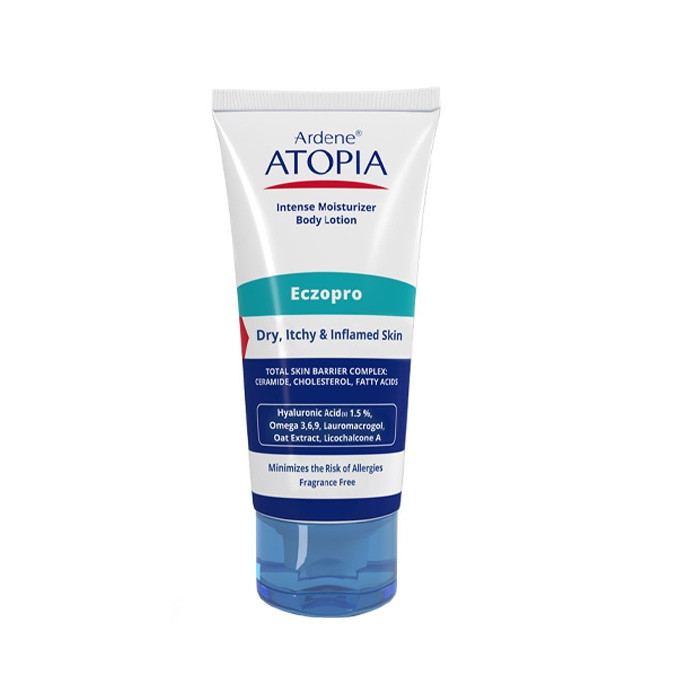 لوسیون مرطوب کننده بدن آردن آتوپیا مدل Eczopro ضد خشکی و اگزما، حاوی سرامید، هیالورونیک اسید و عصاره جو دو سر، مناسب پوست خشک و حساس حجم 200 میلی‌لیتر