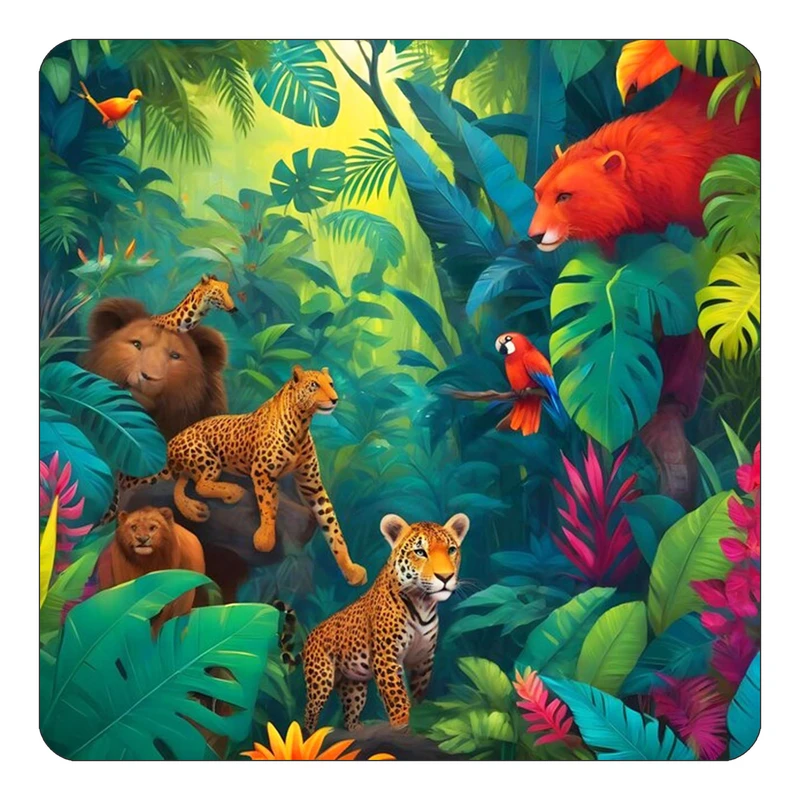 مگنت کاکتی طرح حیوانات رنگی مدل mp26461