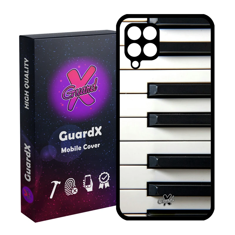 کاور گارد ایکس طرح Piano مدل Glass10101 مناسب برای گوشی موبایل سامسونگ Galaxy A12
