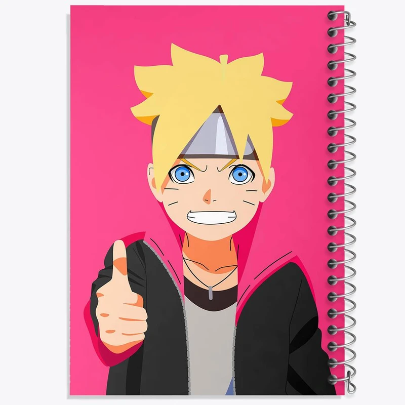 دفتر مشق 100 برگ خندالو طرح بوروتو اوزوماکی انیمه بوروتو Boruto کد 13131