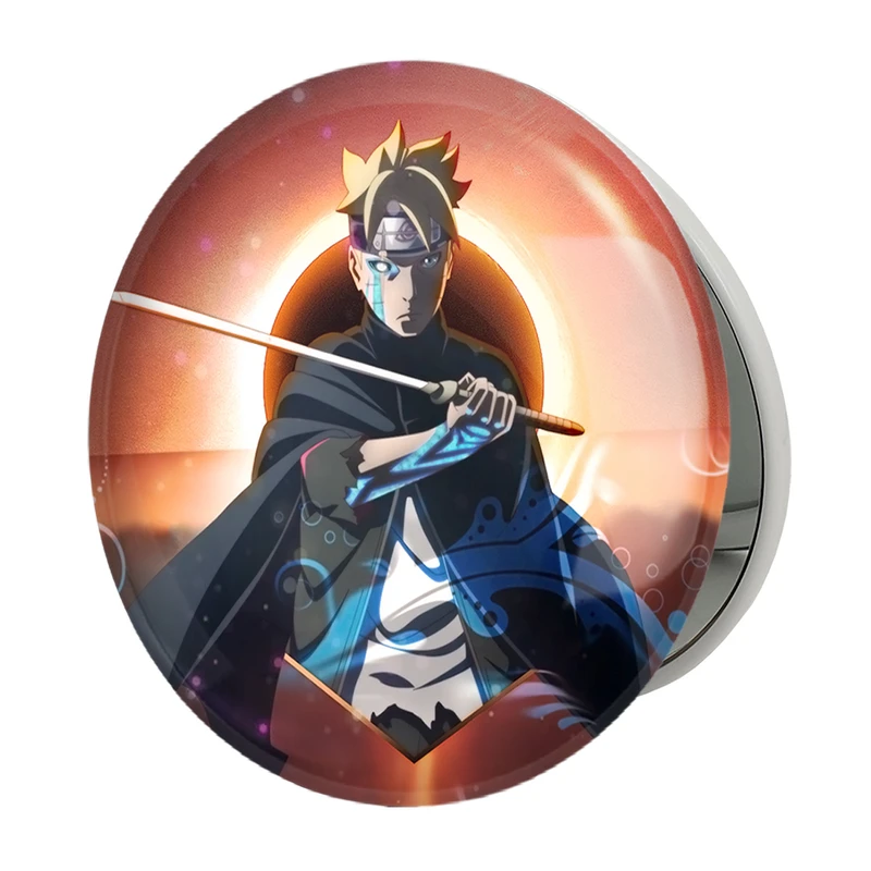 آینه جیبی خندالو طرح بوروتو اوزوماکی انیمه بوروتو Boruto مدل تاشو کد 15730