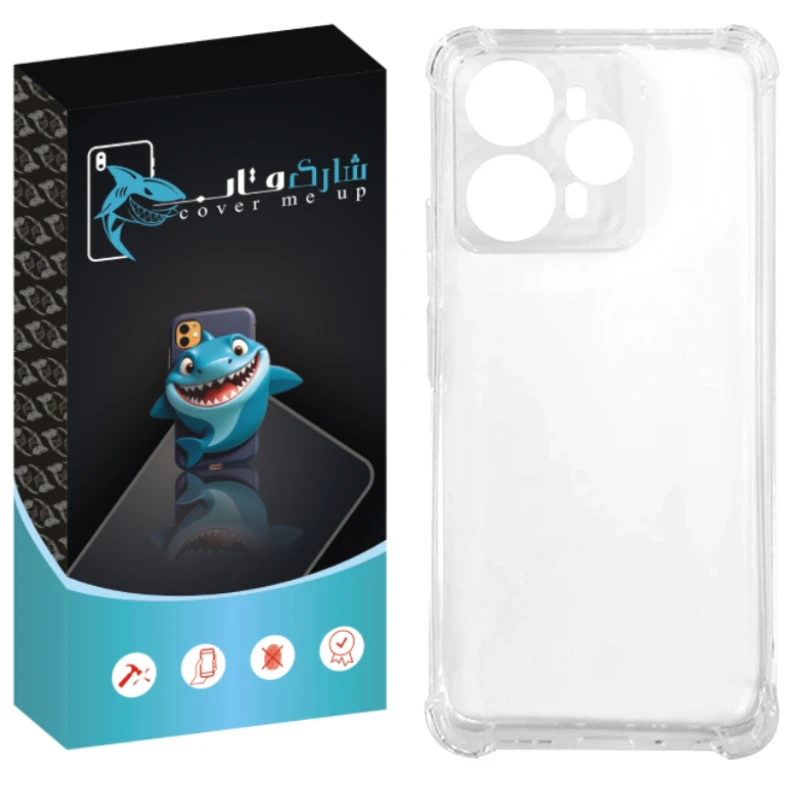 کاور شارک قاب مدل Crystal مناسب برای گوشی موبایل وکال V1 / V1 Plus