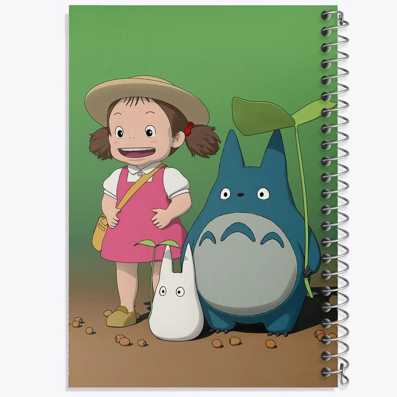 دفتر شطرنجی 50 برگ خندالو طرح انیمه توتورو Totoro کد 4540