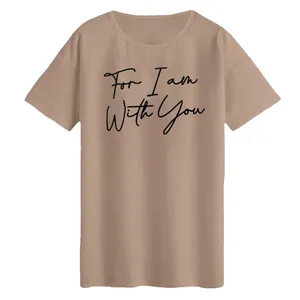 تی‌شرت لانگ آستین کوتاه زنانه مدل FOR I AM کد A1084-C