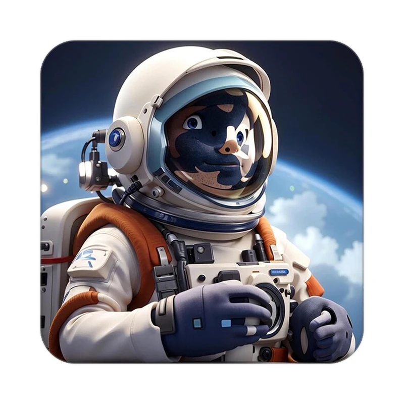 زیر لیوانی کاکتی طرح فضانورد مدل mp45927