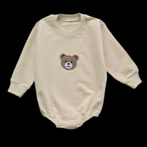 بادی آستین بلند نوزادی مدل تدی