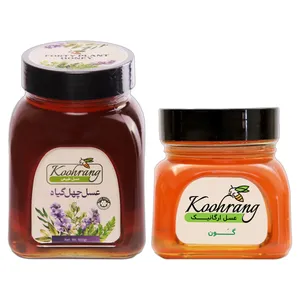 عسل طبیعی چهل گیاه رویال کندو کوهرنگ - 900 گرم به همراه عسل گون گز رویال کندو کوهرنگ - 450 گرم