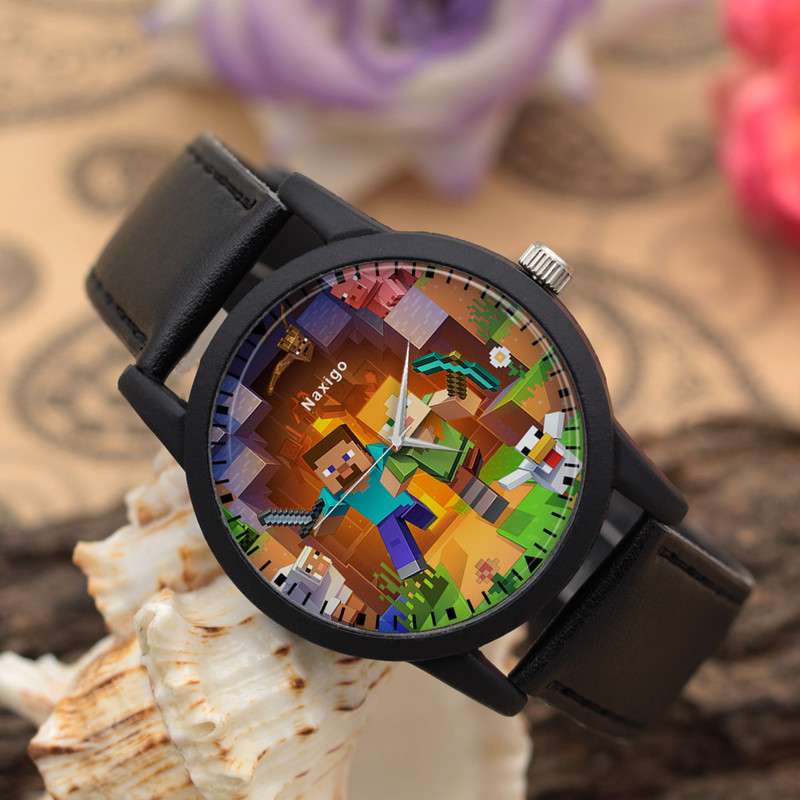 ساعت مچی عقربه ای ناکسیگو مدل Minecraft کد LF6779