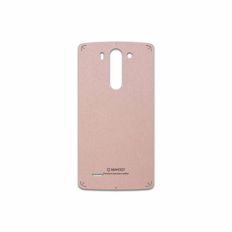 برچسب پوششی ماهوت مدل Rose Gold Leather مناسب برای گوشی موبایل ال جی G3 Beat