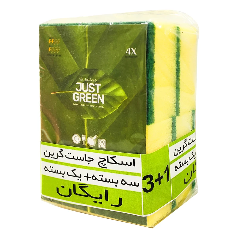  اسکاچ جاست گرین مدل JUS_MOR04 بسته 4 عددی