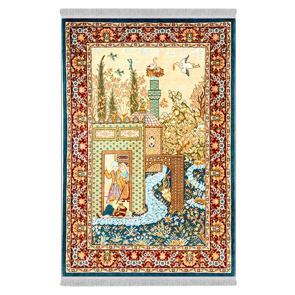 فرش پارچه‌ای دفه مدل فرشینه طرح مدرن کد 8055