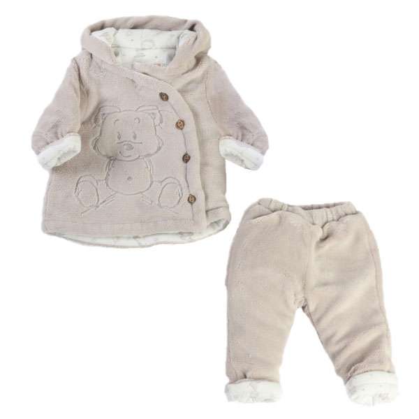 ست کاپشن و شلوار نوزادی ب ب سی مدل cab3169