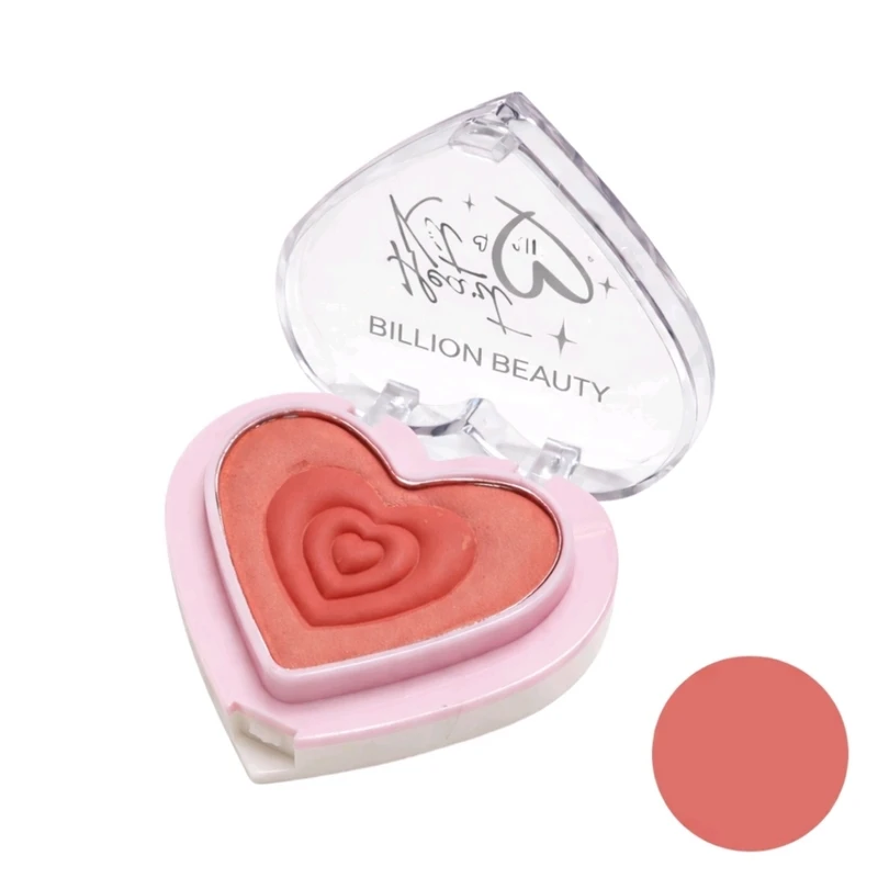 پالت رژ گونه و هایلایتر مات  بیلیون بیوتی مدل قلبی شماره 3