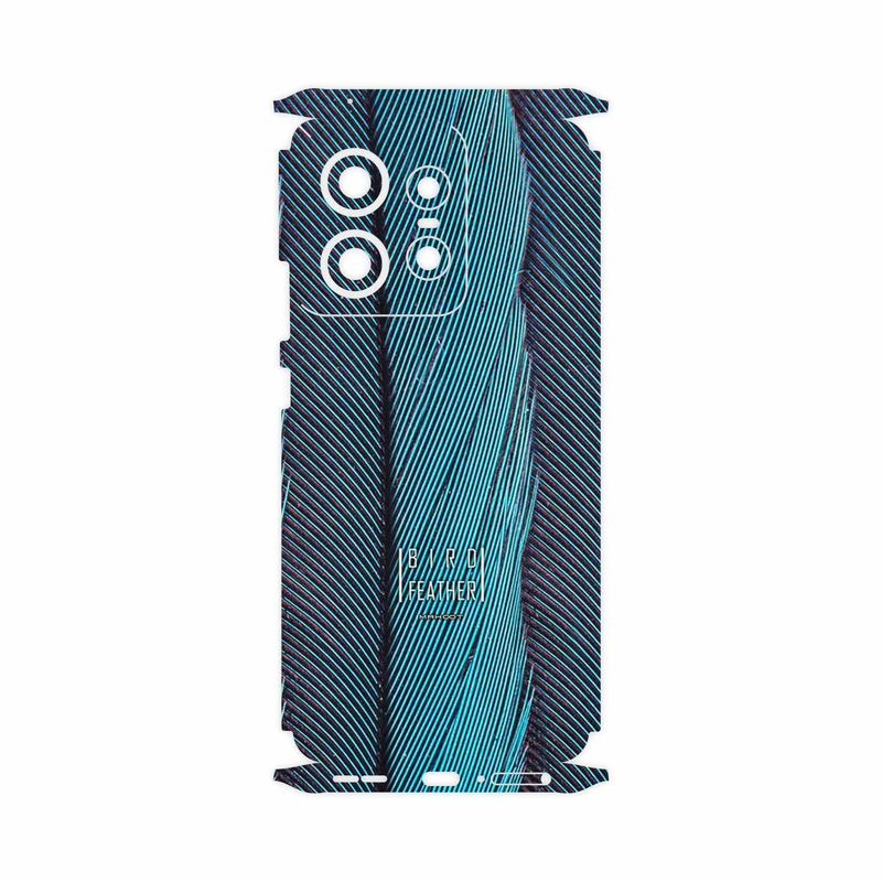 برچسب پوششی ماهوت مدل Turquoise feathers-FullSkin مناسب برای گوشی موبایل موتورولا Edge 50 Pro