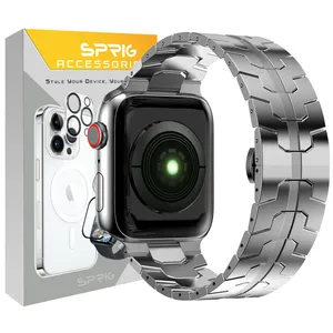 Sprig Iron Man band suitable for Apple Watch Series 7/8/9 size 45mm