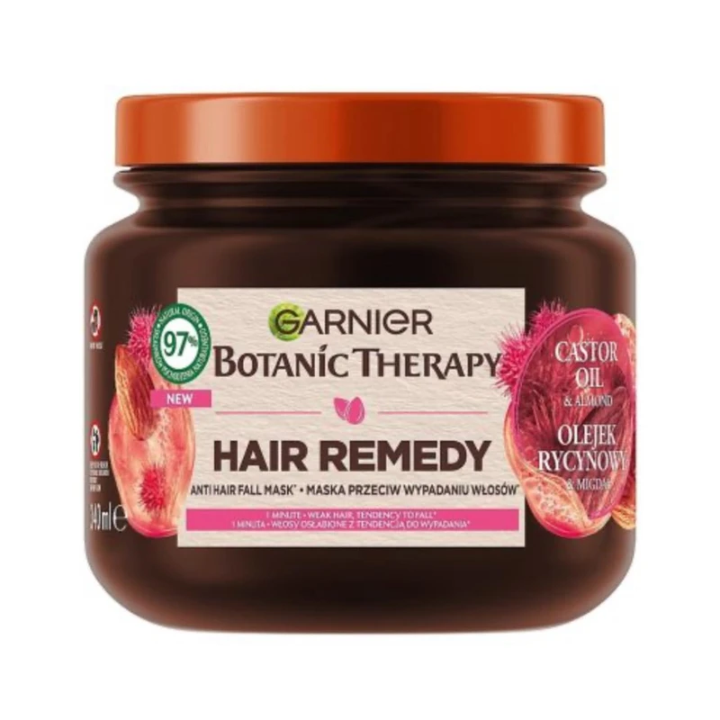 ماسک مو تقویت کننده گارنیه مدل بادام مناسب برای موی شکننده حجم 300 میلی لیتر