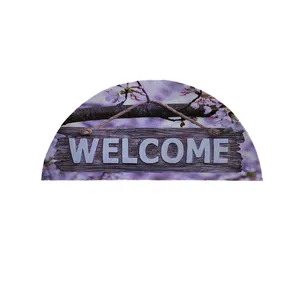 پادری مدل نیم دایره طرح Welcome کد 8318 سایز 90×45 سانتی متر