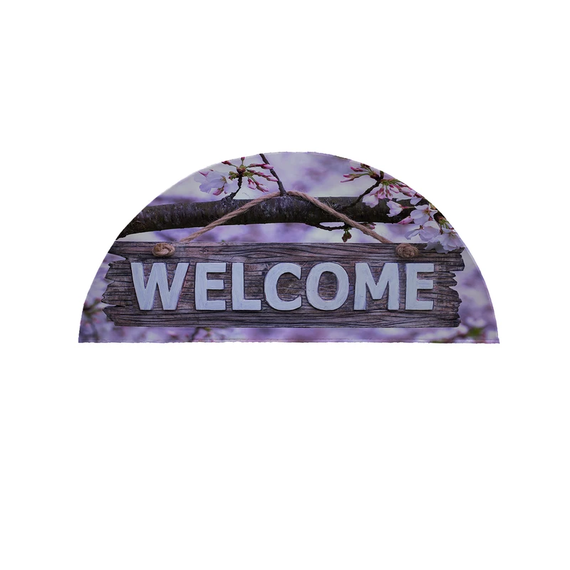 پادری مدل نیم دایره طرح Welcome کد 8318 سایز 90×45 سانتی متر