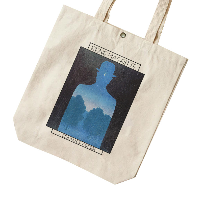 ساک خرید ترمه طراحان ایده مدل دوست نظم از ماگریت کد art0362 - S