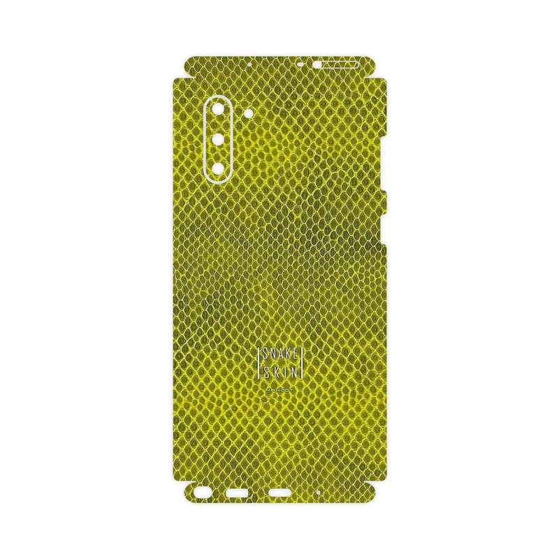 برچسب پوششی ماهوت مدل Yellow Snake Skin-FullSkin مناسب برای گوشی موبایل سامسونگ Galaxy Note 10