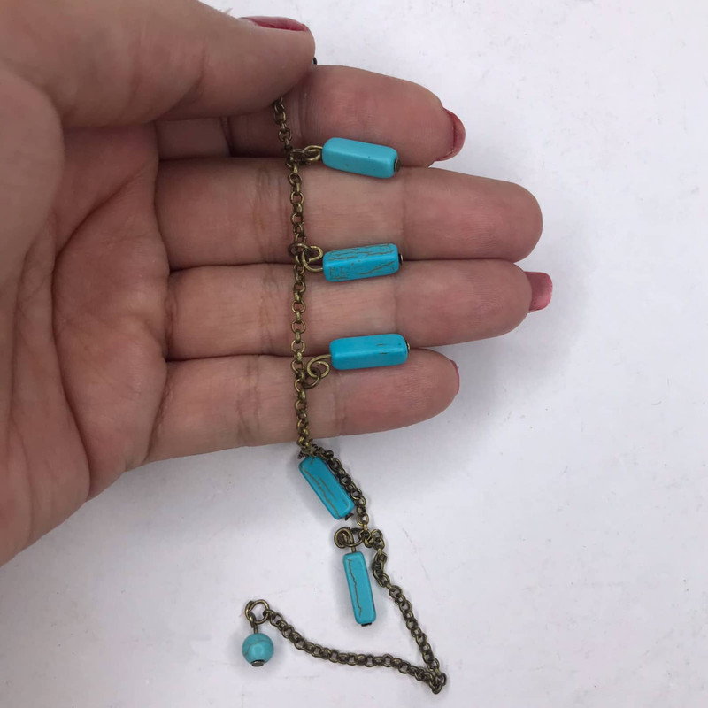 پابند زنانه مدل آویز فیروزه