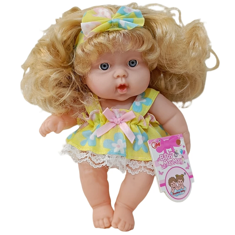 عروسک می می مدل مو فرفری کد 593E ارتفاع 20 سانتی متر