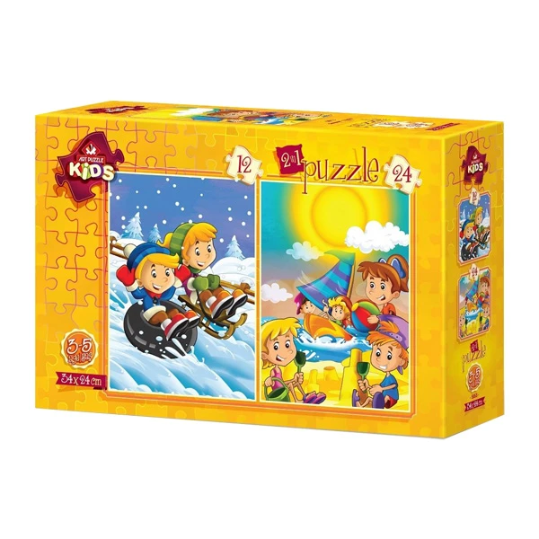 پازل 12 و 24 تکه آرت پازل مدل (5553) Summer-Winter