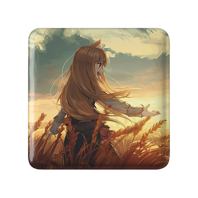 پیکسل خندالو طرح هولو و کرافت انیمه ادویه و گرگ مدل مربعی کد 36152