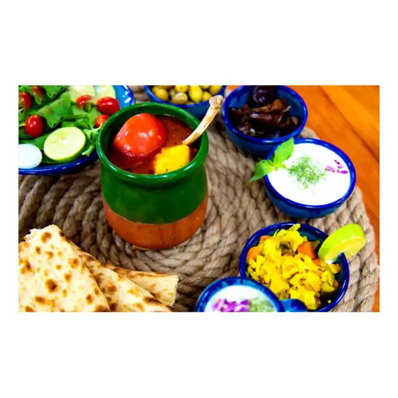 ظرف دیزی سفالی مدل کوره ای کد 2024 بسته 6 عددی