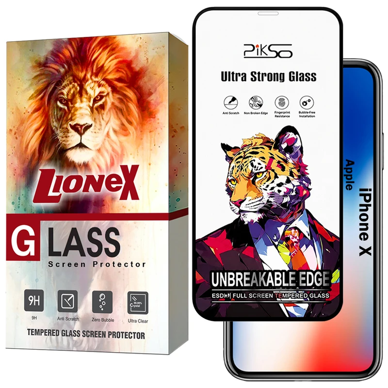 محافظ صفحه نمایش لایونکس مدل PICSOL مناسب برای گوشی موبایل اپل iPhone X