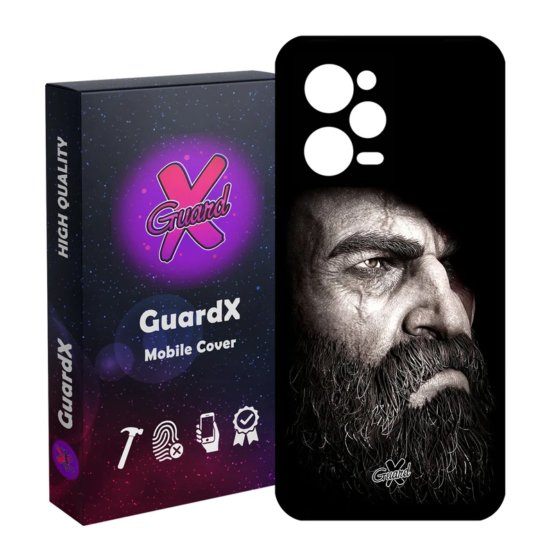 کاور گارد ایکس طرح God of War مدل Glass10100 مناسب برای گوشی موبایل شیائومی Redmi Note 12 Pro 5G/Poco X5 Pro 5G/Note 12 Pro Pro speed