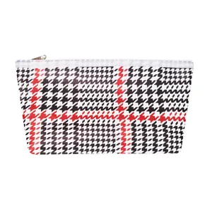 کیف لوازم آرایش زنانه طرح چهارخانه مدل MCA260523