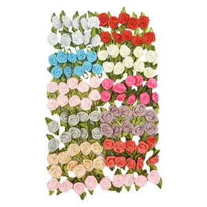 گل مصنوعی مدل پارچه ای مجموعه 110 عددی